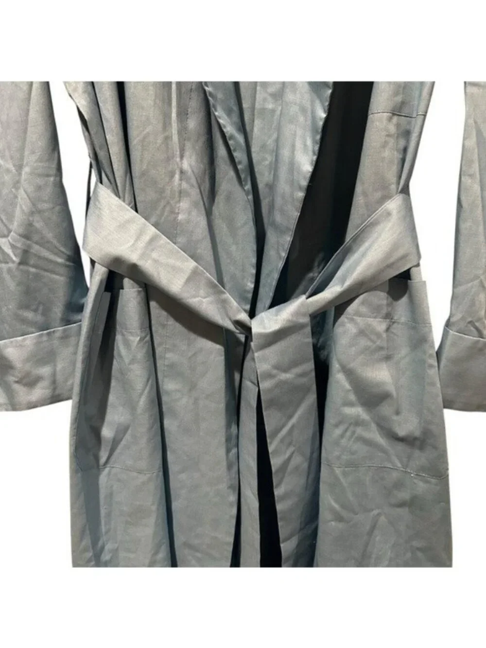 Pennys Towncraft Penn-Prest Men's M Vintage 50's 60's Blue Bathrobe Belted Robe